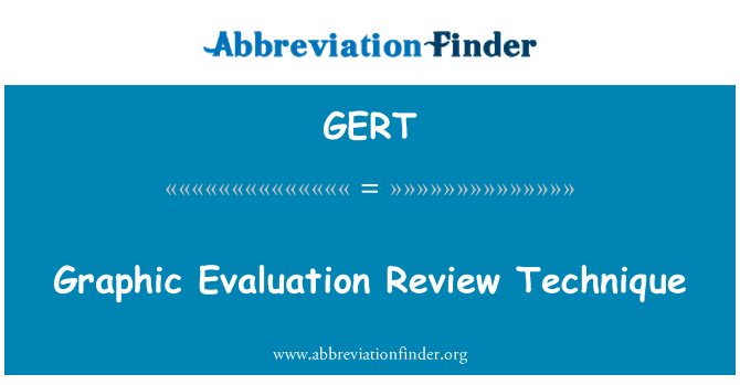GERT: Valutazione grafica recensione tecnica