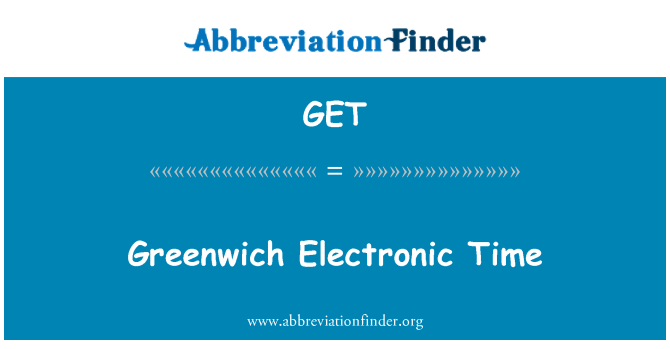 GET: Greenwich tan elektwonik