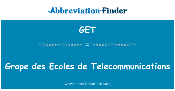 GET: Tápat des Ecoles de telekomunikační