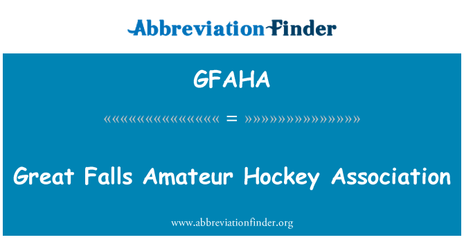 GFAHA: Great Falls amatérske hokejbalová asociácia
