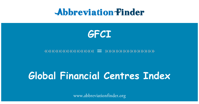 GFCI: Sant finansyèl sou endèks