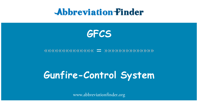 GFCS: Sistema de controle de tiros