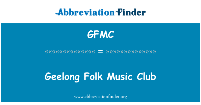 GFMC: Geelong népzenei klub