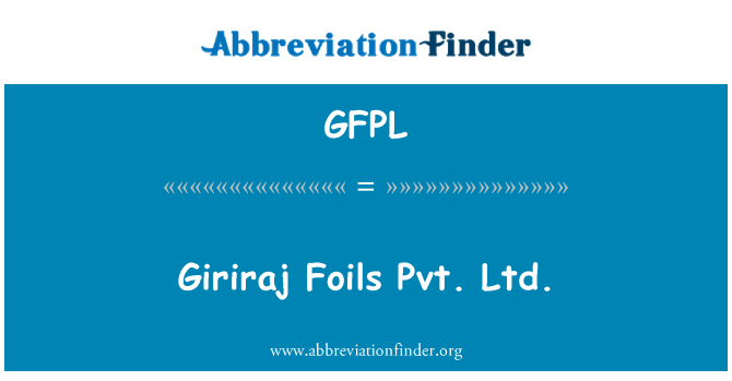 GFPL: Giriraj روکش Pvt. Ltd.