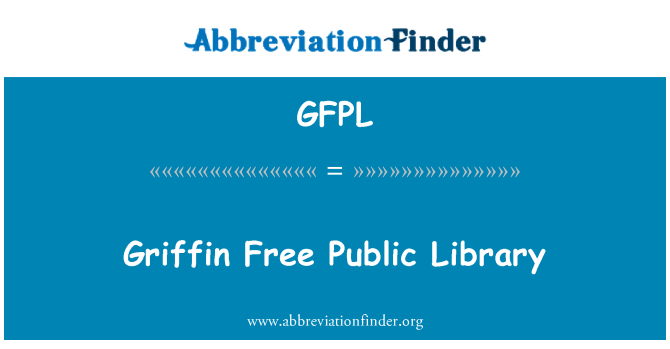 GFPL: Griffin gratis offentlige bibliotek