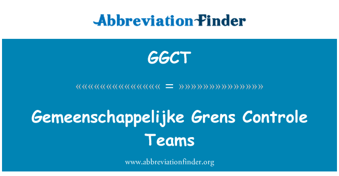 GGCT: Gemeenschappelijke Granuláty kliknutí Controle týmy