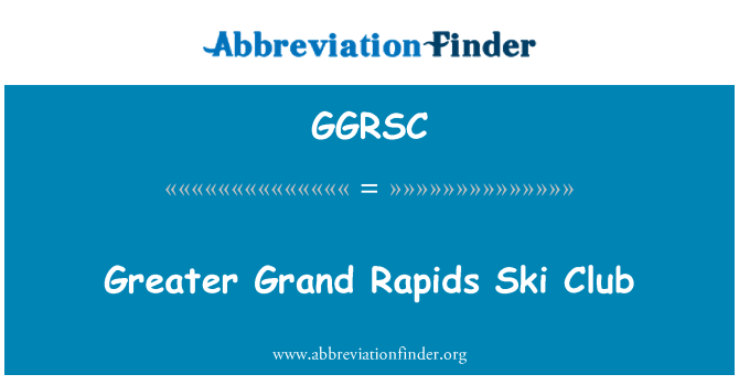 GGRSC: Suurempi Grand Rapids Ski Club