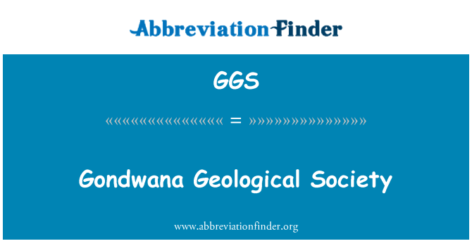 GGS: Gondwana ġeoloġika tas-soċjetà