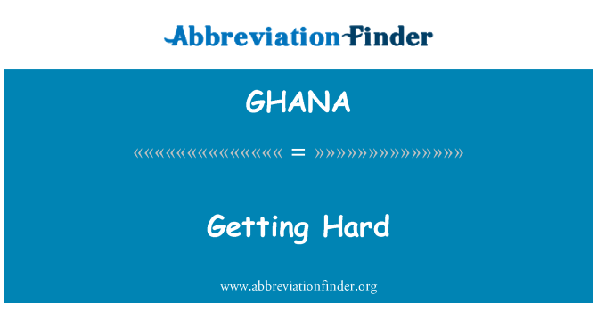 GHANA: Sempre duro