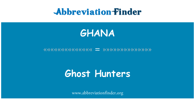 GHANA: Helwyr anghyfannedd
