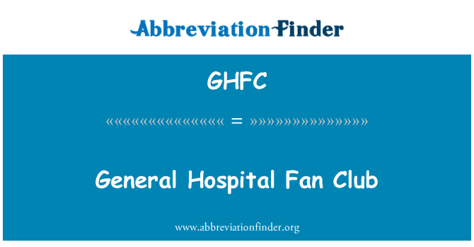 GHFC: Általános Kórház Fan Club