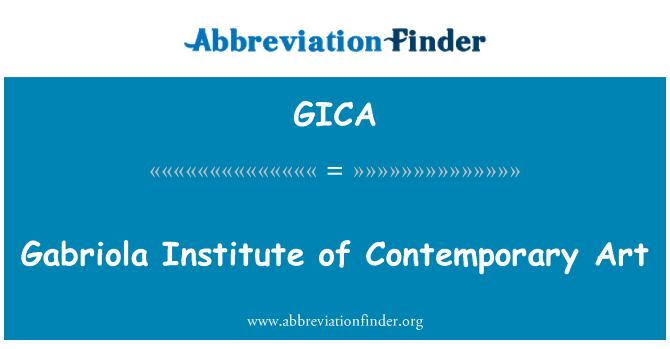 GICA: Gabriola Istituto d'arte contemporanea