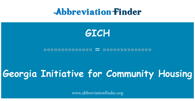 GICH: Georgien-Initiative für Community-Gehäuse
