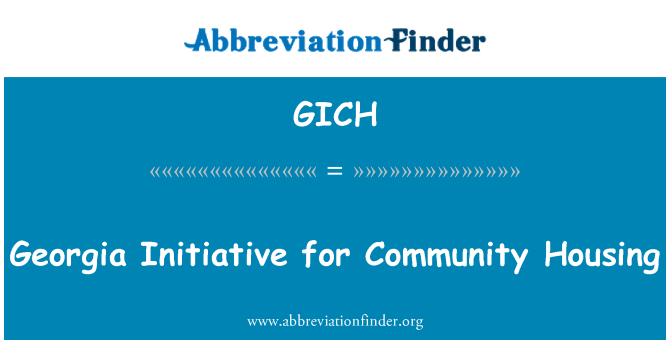 GICH: Georgien-Initiative für Community-Gehäuse