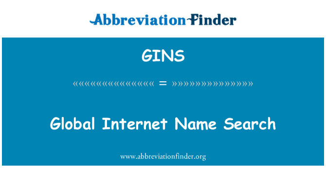 GINS: Internet globali isem tat-tiftix