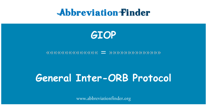 GIOP: פרוטוקול הבין-ORB כללי