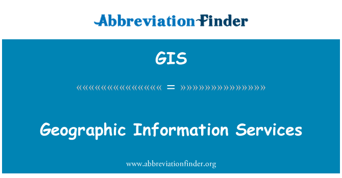 GIS: Serveis d'informació geogràfica