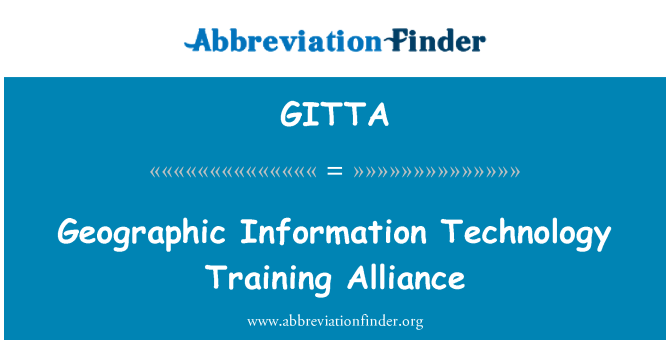 GITTA: Geographic Information Technology Training Alliance