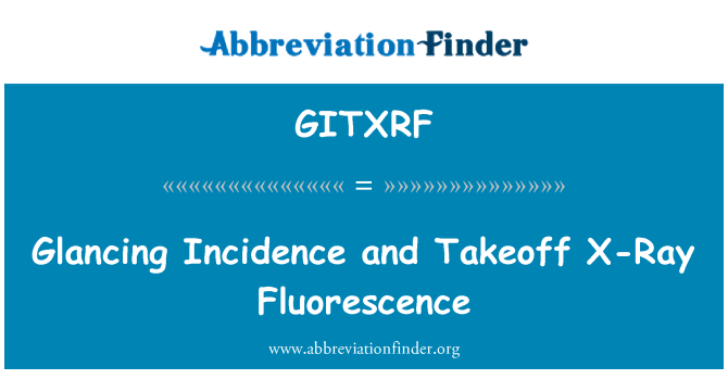GITXRF: Skotter forekomsten og Takeoff X-Ray fluorescens