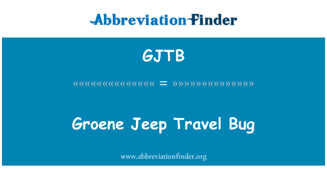 GJTB: Groene Jeep resor bugg