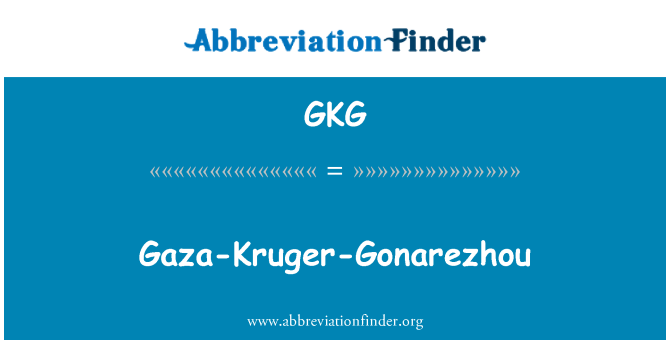 GKG: Gaza-Kruger-Gonarezhou