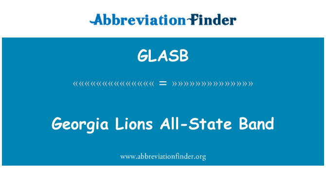GLASB: جارجیا ببر (شیر) تمام ریاستی بینڈ