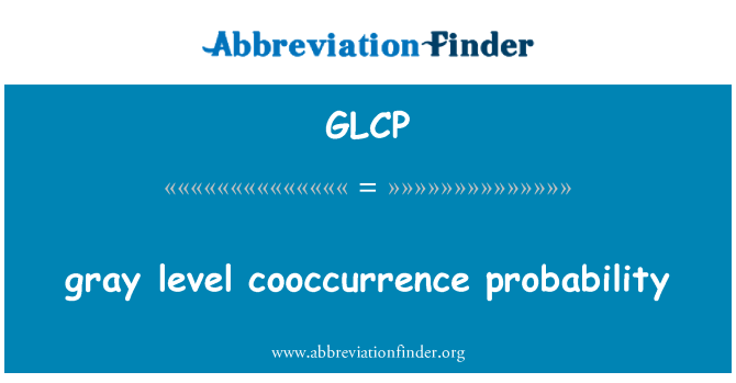 GLCP: abu-abu cooccurrence tingkat kemungkinan