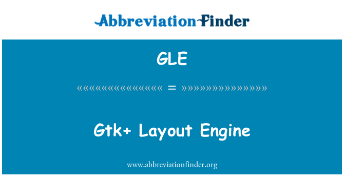 GLE: Renderovací jádro GTK +