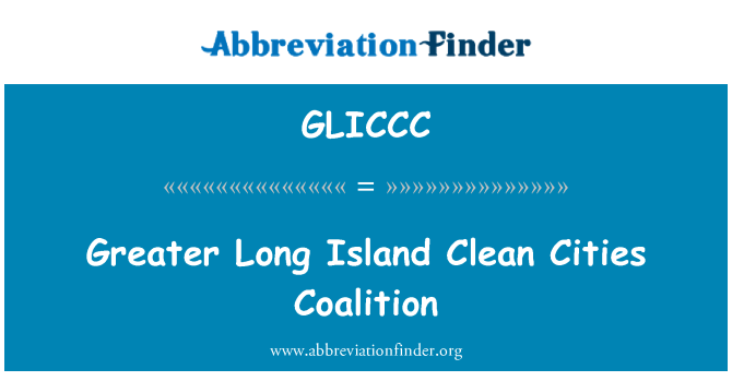 GLICCC: Større Long Island ren byer koalisjon