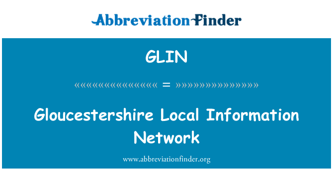 GLIN: Gloucestershire yerel bilgi ağı