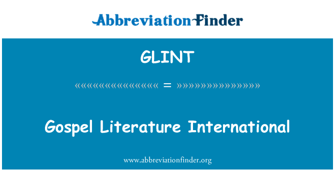 GLINT: 福音文学国际