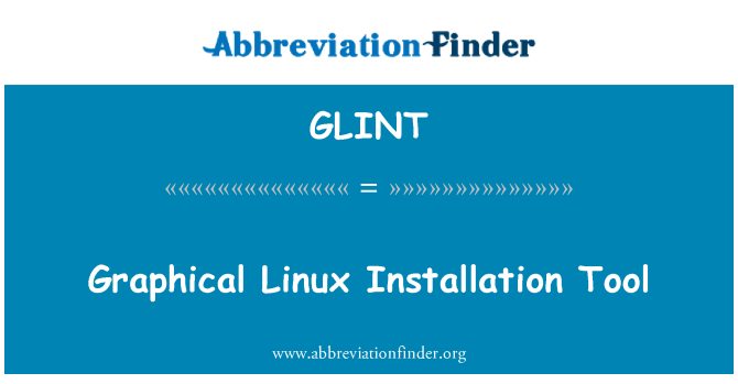 GLINT: Nástroj pro instalaci grafické Linux