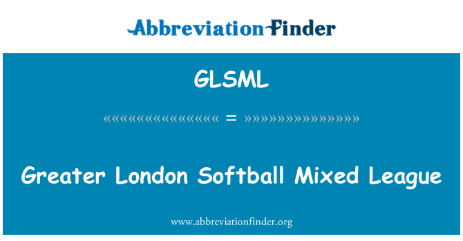 GLSML: Major Londres softbol Lliga mixta
