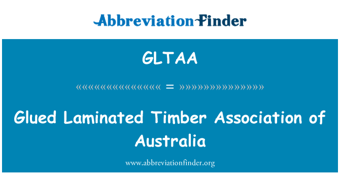 GLTAA: Collés Feuilleté Timber asosyasyon nan Ostrali