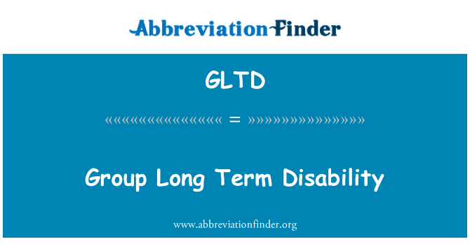 GLTD: 集團長期殘疾