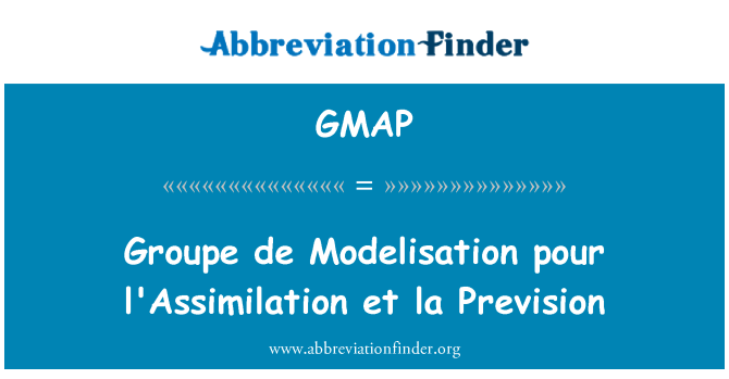 GMAP: Groupe de Modelisation sipati l'Assimilation et la viđenje