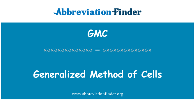 GMC: Método generalizado de células