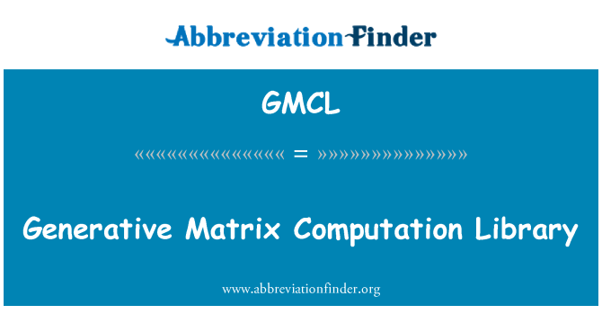 GMCL: Generativ Matrix uträkning bibliotek