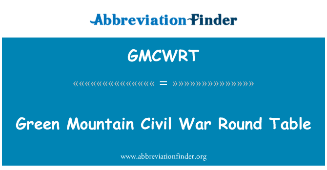 GMCWRT: Green Mountain gè sivil fè wonn tab la