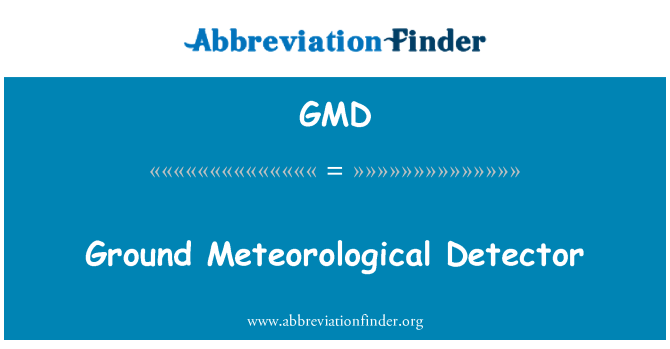 GMD: 地上気象探知器