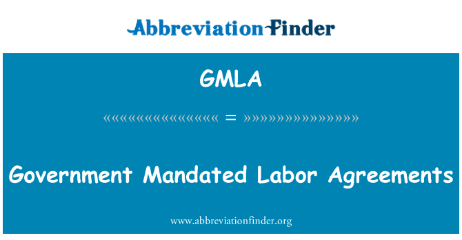 GMLA: Govern mandat convenis laborals