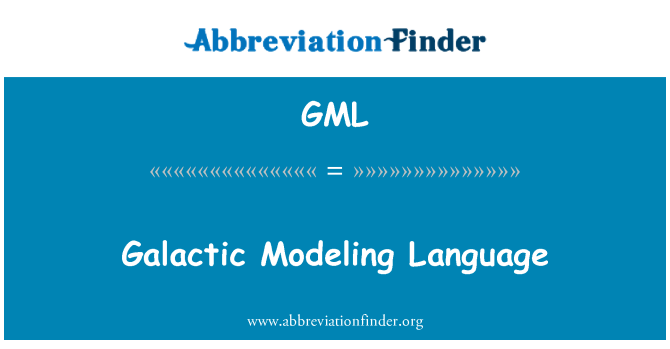 GML: Galaksi pemodelan bahasa