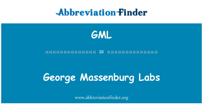 GML: George Massenburg Refalo