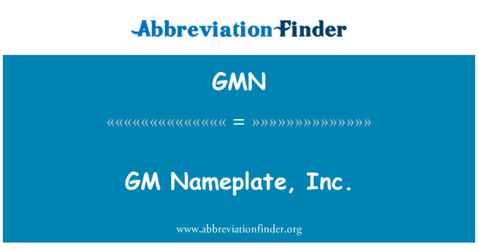 GMN: GM pjan'a, Inc.