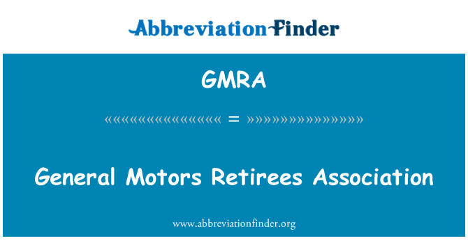 GMRA: עמותת גמלאים ג'נרל מוטורס