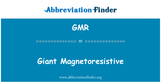 GMR: Cawr Magnetoresistive