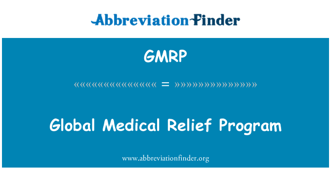 GMRP: Globálne zdravotné Relief Program