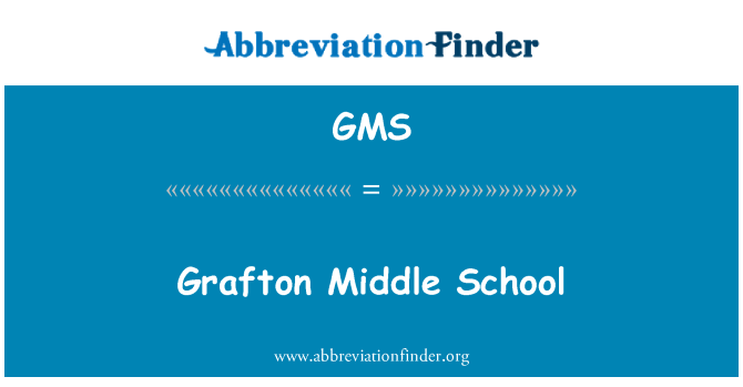 GMS: Grafton Middle School