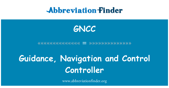 GNCC: Vedení, navigace a řízení řadič