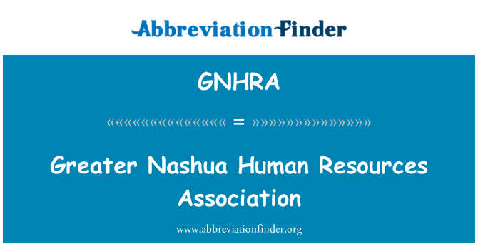 GNHRA: Suurempi Nashua henkilöresurssien ry